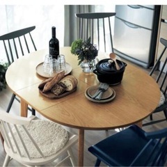 配送無料 エクステンション　テーブル　オークの画像