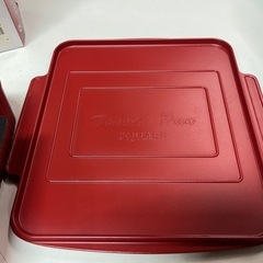 未使用品 アーネスト トースターパン スクエア A-76232 RED 容量1500ml 葛恵子 クッキングレシピ 付属品完備 ④の画像