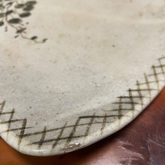 作家物　長方形の大皿　39x23cm　の画像