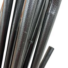 ハンモック 室内 室外 兼用 自立式 スタンド アウトドア キャンプ イエローの画像