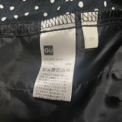 ドット柄ロングスカートの画像