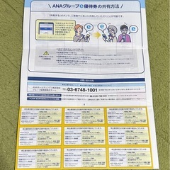 ANA株主優待券 4枚セット& 優待冊子の画像