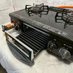 【Rinnai】 リンナイ ガステーブル RT31NHS-L LPガス用 2013年製 動作確認済み ガスコンロ ブラック キッチン家電 A0862の画像