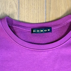 GORGE ゴージ　トレーナー　レディース　Mサイズ　モカモカ袖の画像
