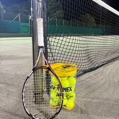 ナイターで硬式テニス！