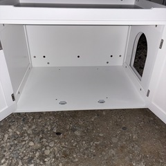 猫用トイレ　収納家具の画像