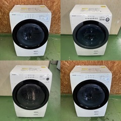 🉐大特価‼️設置まで対応　新生活応援SHARP　ドラム式洗濯機　7㌔ 乾燥機能付き ミニドラムの画像