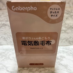 【新品未使用】電気毛布 敷き 97×195cm シングル 4段階タイマー 5段階温度調節の画像