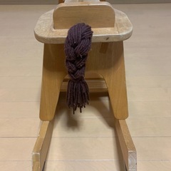 昭和レトロ 木製 木馬 ロッキングホース 乗用　玩具 乗り物の画像