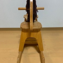昭和レトロ 木製 木馬 ロッキングホース 乗用　玩具 乗り物の画像