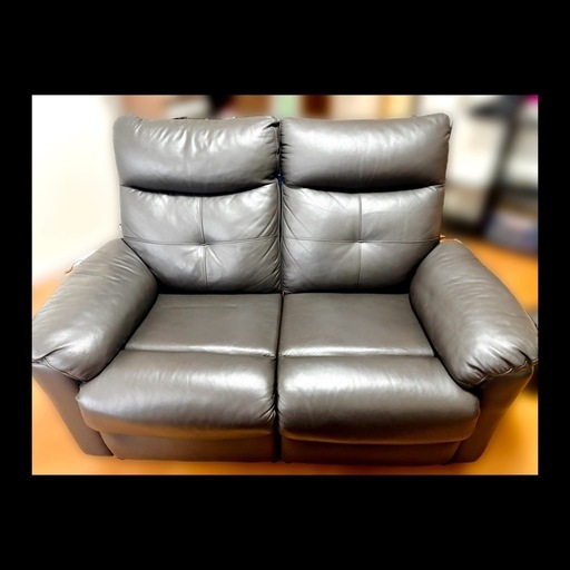 ★★sale★★10日まで★
2人掛けソファ　リクライニング　レザー