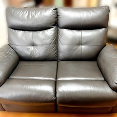 ★2人掛けソファ　リクライニング　レザーの画像
