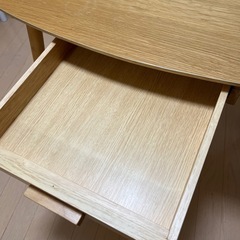 引き出し付き 木製 センターテーブル　横幅90 奥行き50 高さ55（cm）の画像