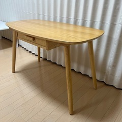 引き出し付き 木製 センターテーブル　横幅90 奥行き50 高さ55（cm）の画像