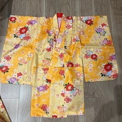 七五三　3歳　女の子　着物の画像