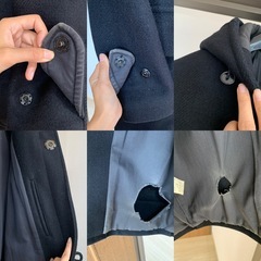 訳あり　ウールコート ダッフル フード付きの画像