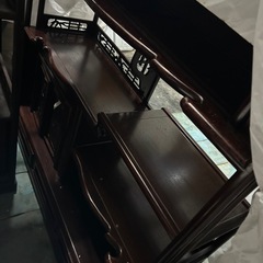 高級、黒壇、茶棚 の画像