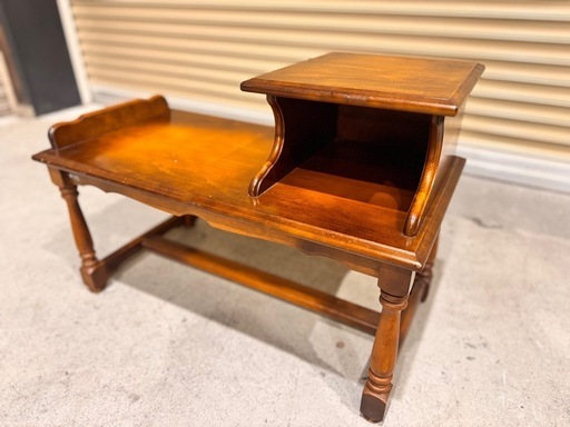 カリモク karimoku テレフォンベンチ 電話台 玄関スツール スツール ナチュラル シンプル 収納 レトロ