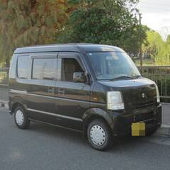 車検Ｒ８年５月１０日　エブリイ　バン　最上級ジョインターボ　希少ブラック　軽バン　配達　運搬　パワフル　地デジＴＶの画像