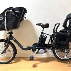 電車自転車　子供乗せ　パナソニック　ギユットミニ　バッテリー大容量16Ah 20インチ の画像