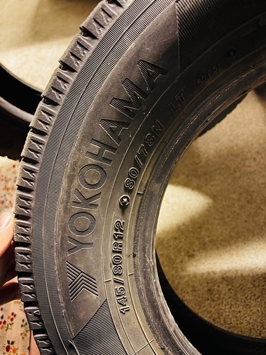 ヨコハマ IG91 22年製造  軽バン軽トラ用145/80R12