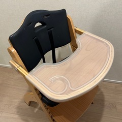 キッズチェア/ハイチェア/キッズハイチェア【黒】の画像