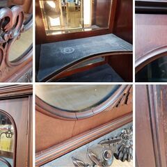 K14　イギリス製アンティーク ボール＆クロウ　ウォルターカーター キャビネットの画像