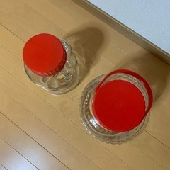果実酒瓶2本　梅酒　らっきょう　オリジナル果実酒づくりに の画像