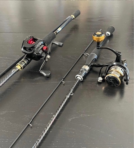 バス釣りダブルセット2ピースベイト&リール2ピーススピニングロッド&リールライン