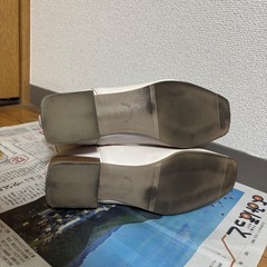 白いサイドゴアブーツ　Lサイズの画像