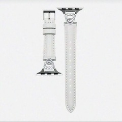【新品】Apple Watchバンドのみ ホワイト キラキラハートの画像