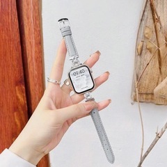 【新品】お洒落大人Apple Watch バンドライトグレーキラキラの画像