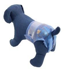 ドギーマン ジーンズ風パンツ Lサイズ 12枚入り マナーパンツ おむつ ペット 犬　在庫2袋有の画像