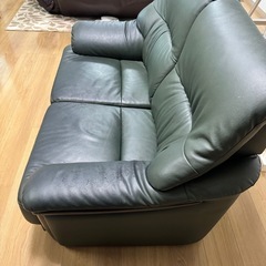 2人掛けソファ 牛本革 ベルーナ製の画像