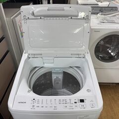 地域限定送料無料　超美品【 HITACHI 】日立 ビートウォッシュ 洗濯10.0㎏ 全自動洗濯機 ナイアガラビート洗浄 自動おそうじ BW-V100Jの画像