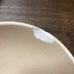 欠けた白いお皿＆1人鍋セット中古の画像