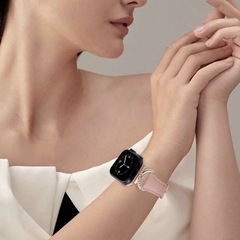 【新品】Apple Watch バンドレザーストーンゴールド ピンクの画像