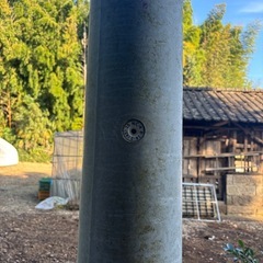 柱　電柱　引き込み柱　外灯の画像