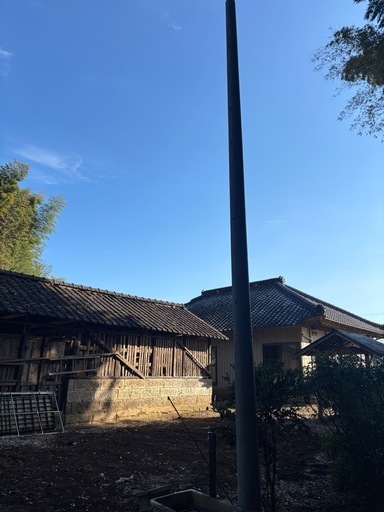 柱　電柱　引き込み柱　外灯