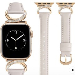 【新品】Apple Watchバンド ストーンゴールドパールベージュの画像
