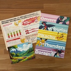 ポケモン（ピカチュウ）ノート＆シールセットの画像