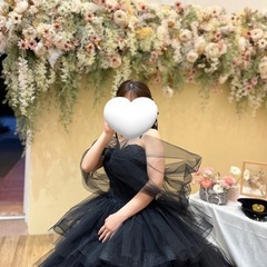 カラードレス　ぶらっくどれすブラックドレスの画像