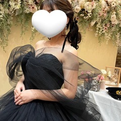カラードレス　ぶらっくどれすブラックドレスの画像