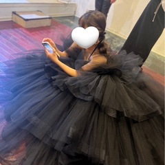 カラードレス　ぶらっくどれすブラックドレスの画像