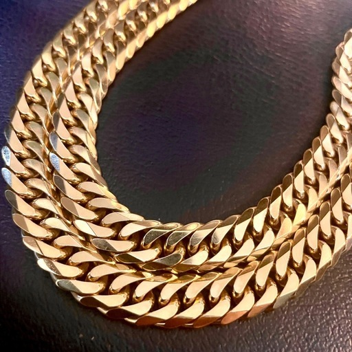 11/22お値下げ！【最安価格！】200グラム　K18 6面W喜平ネックレス　60cm