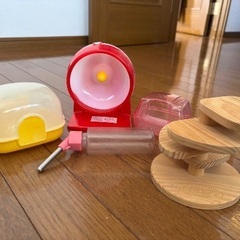 ハムスター飼育用品一式無料にてお譲りしますの画像