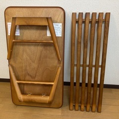 「無料」木製ローテーブル　折りたたみの画像