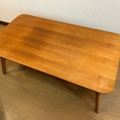 「無料」木製ローテーブル　折りたたみの画像