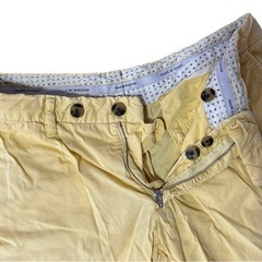 J.W.BRINE メンズ ハーフパンツ イタリア製 イエロー 44サイズの画像