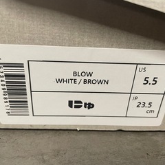 新品未使用 にゅBLOW 『WHITE×BROWN』スニーカーの画像